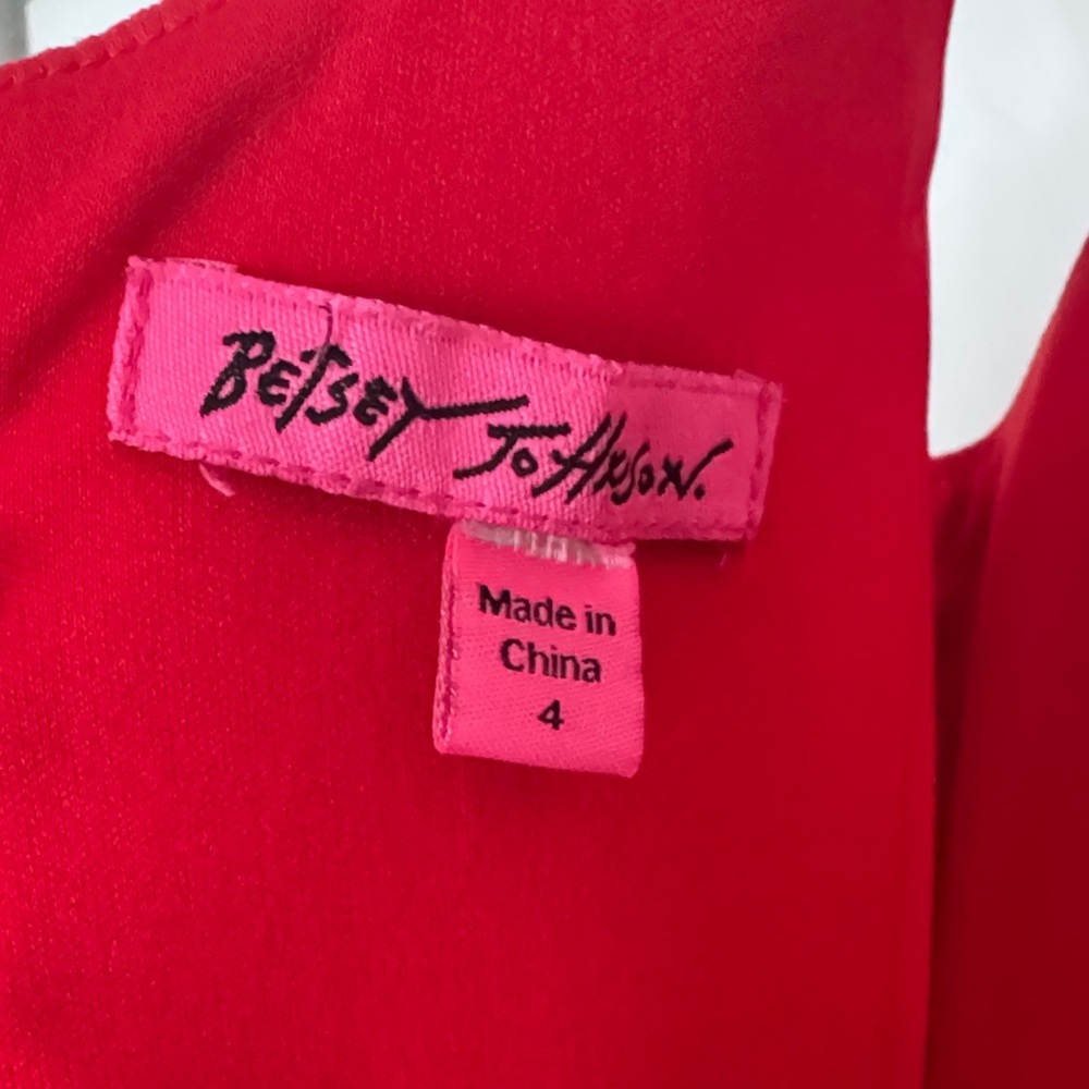 Betsey Johnson Red Cutout Mini skater Dress - Picture 8 of 8